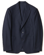 Dior - Navy Patched-Pocket Suit with Signature Embroidery