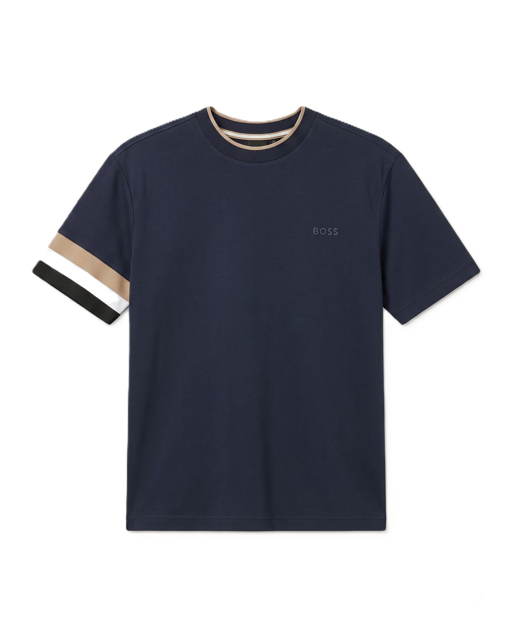 BOSS - Contrast Trim T-Shirt - Navy