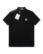 Moncler - Logo-Patch Polo T-Shirt - Black