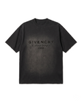 Givenchy - Faded Logo T-Shirt ,Avenue George V PARIS Address Print