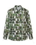 Hermes - Green Equestrian Motif Long-Sleeve Shirt