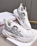 Moncler - White Chunky Sneakers with Graphic Details