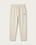 Loro Piana - Cream Drawstring Track Pants with Embroidered Logo