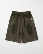 Loewe - Distressed Cargo Sweat Shorts (Washed Olive)