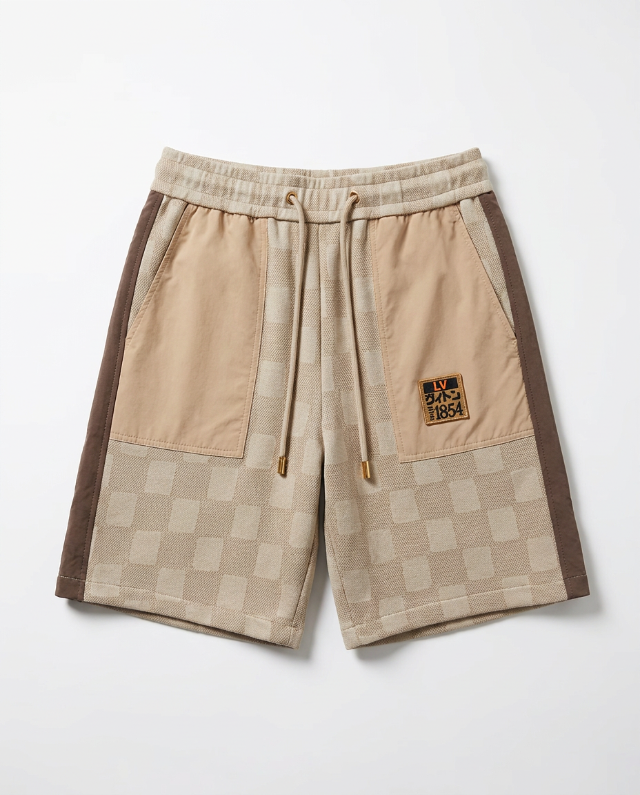 Louis Vuitton - Damier Azur Knit Collar Resort Set