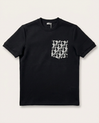 Dior - Black Crew Neck T-Shirt with Oblique Pocket