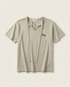 Maison Margiela - MM6 Scarf-Detail Cotton Jersey T-Shirt