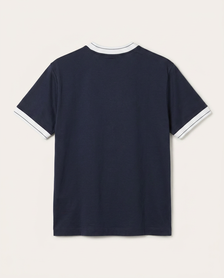 Loro Piana - Cotton T-Shirt with Contrast Details