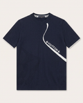 Louis Vuitton - Navy Knit T-Shirt with White Monogram Stripe
