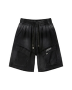 Loewe - Distressed Cargo Sweat Shorts (Washed Onyx Black)