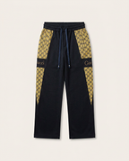 Gucci - Black & GG Monogram Drawstring Track Pants
