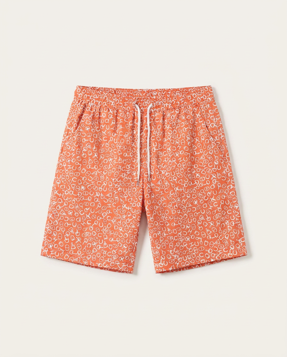 Hermès - Monogram Print Luxury Swim Shorts
