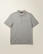 Loro Piana - Cotton and Silk Knit Half-Zip Polo Shirt in Sage Green