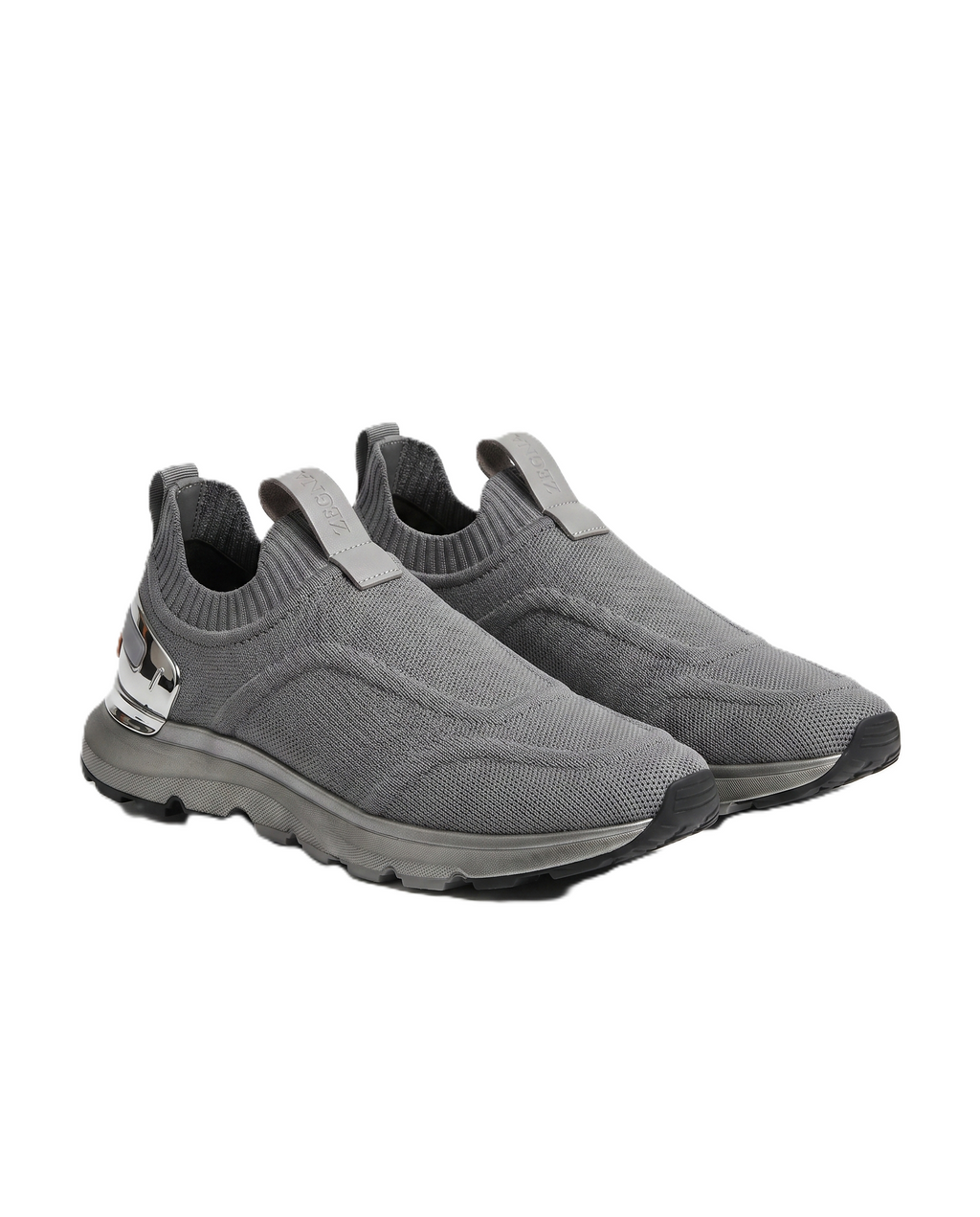Zegna - Gray Slip-On Sneakers