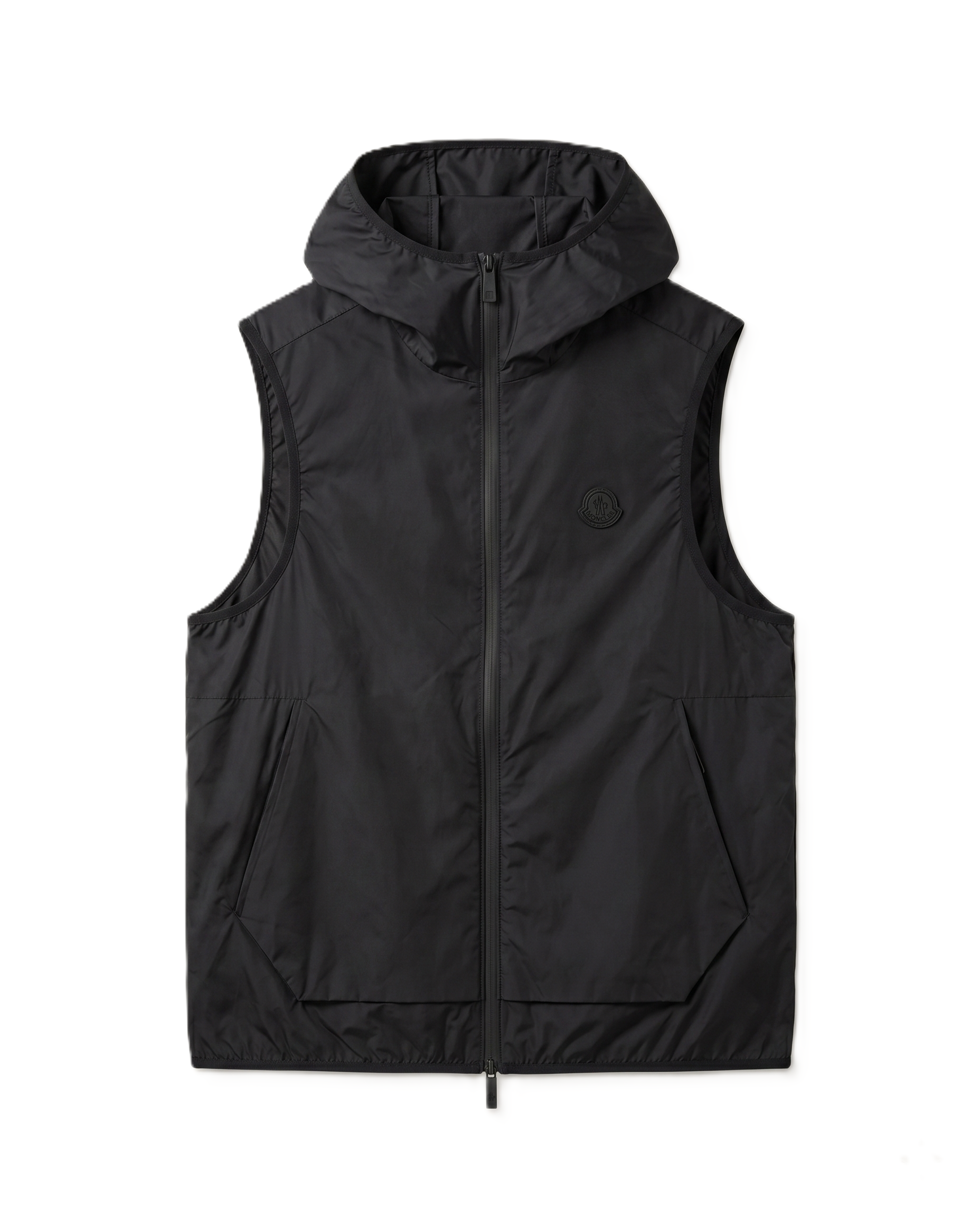 Moncler - Reflective Logo Hooded Vest - Black