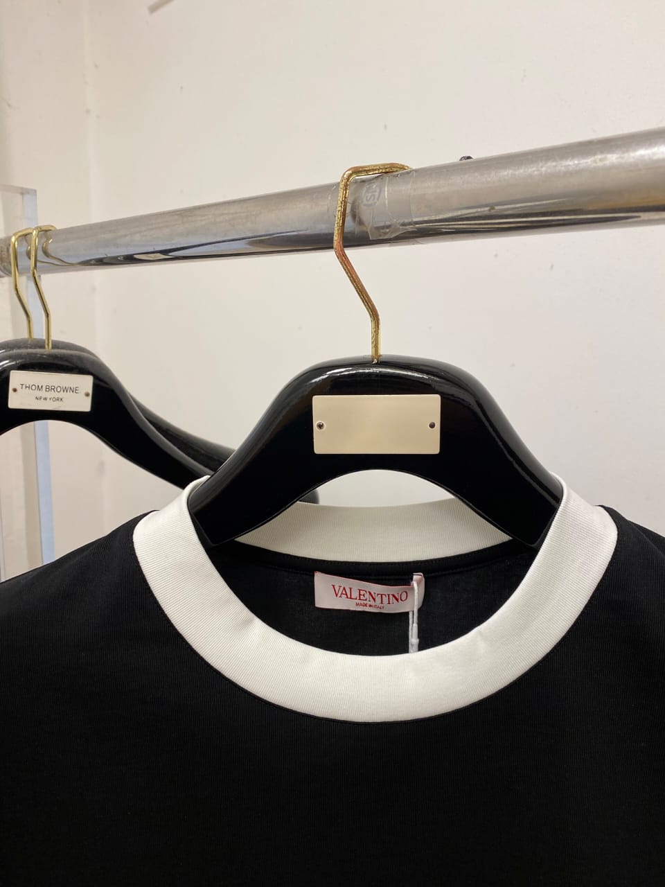 Valentino Garavani Black & Off-White Ringer Heavyweight T-Shirt