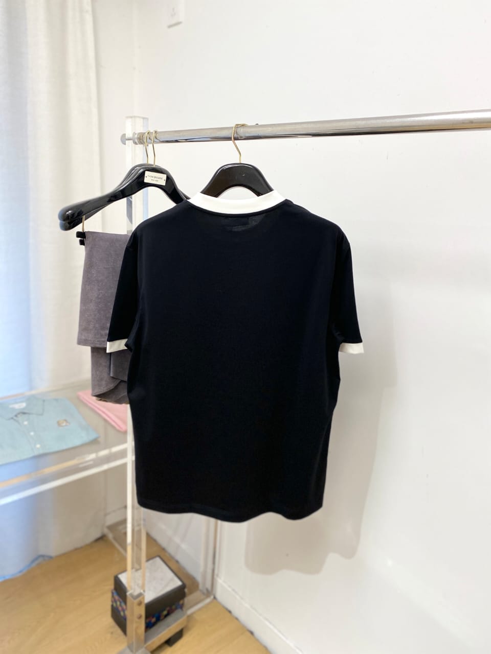 Valentino Garavani Black & Off-White Ringer Heavyweight T-Shirt