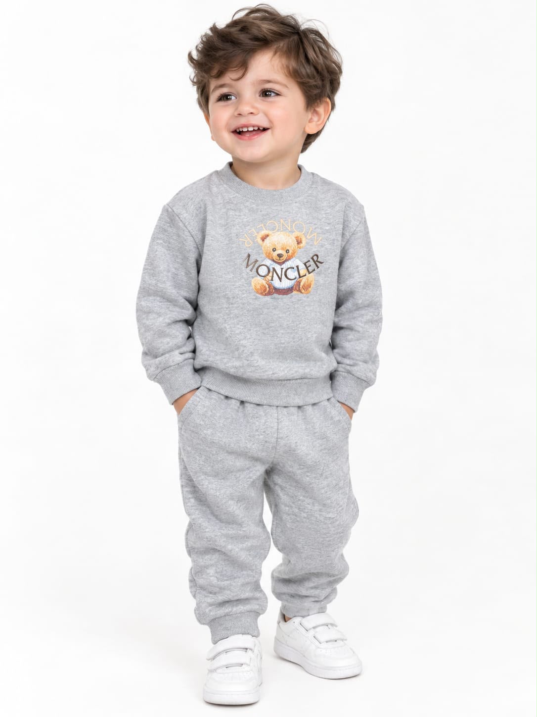 Sweet shirt polo Grey& sweetbant polo Grey