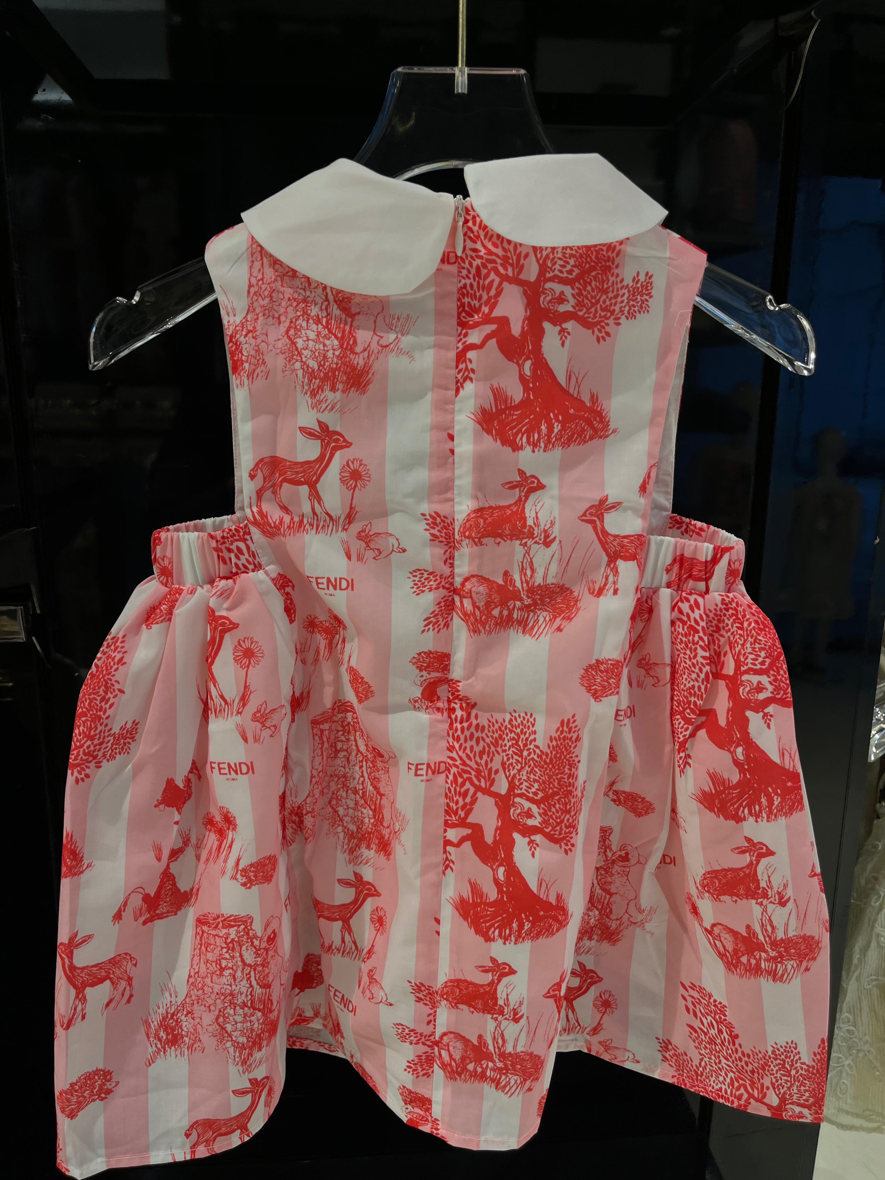Dress Fendi withe&bink