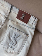 Saint Laurent YSL - Light Wash Denim Jeans