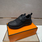 Hermès Loop Sneaker in Black Calfskin