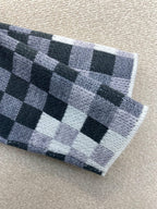 Louis Vuitton Distressed Damier Knit Cardigan