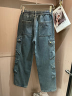 Louis Vuitton - LV Monogram Washed Denim Cargo Jeans – Loose Fit
