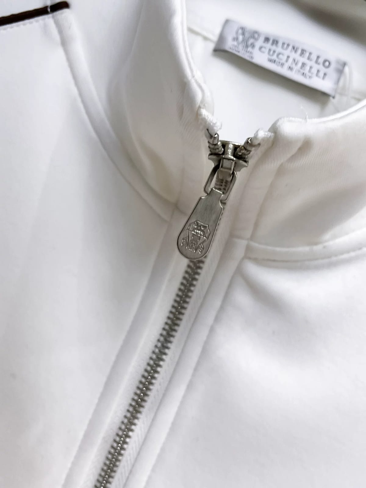 Brunello Cucinelli - Contrast-Piping Cotton-Jersey Tracksuit | Optic White