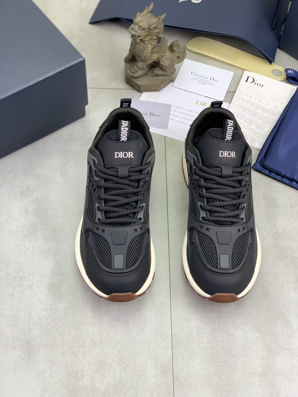 Dior B22 Technical Mesh & Calfskin Sneakers
