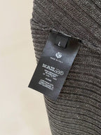Loro Piana Two-Tone Ribbed Knit Polo Shirt – Grey Melange & Beige