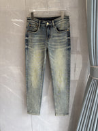 Fendi - Slim-Fit Vintage Wash Jeans with Neon Graphic Pockets