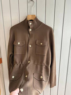 Loro Piana - Cashmere Knit Field Jacket - Warm Brown