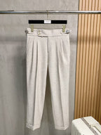 Louis Vuitton -  Pleated Trousers with Extended Waist Tab
