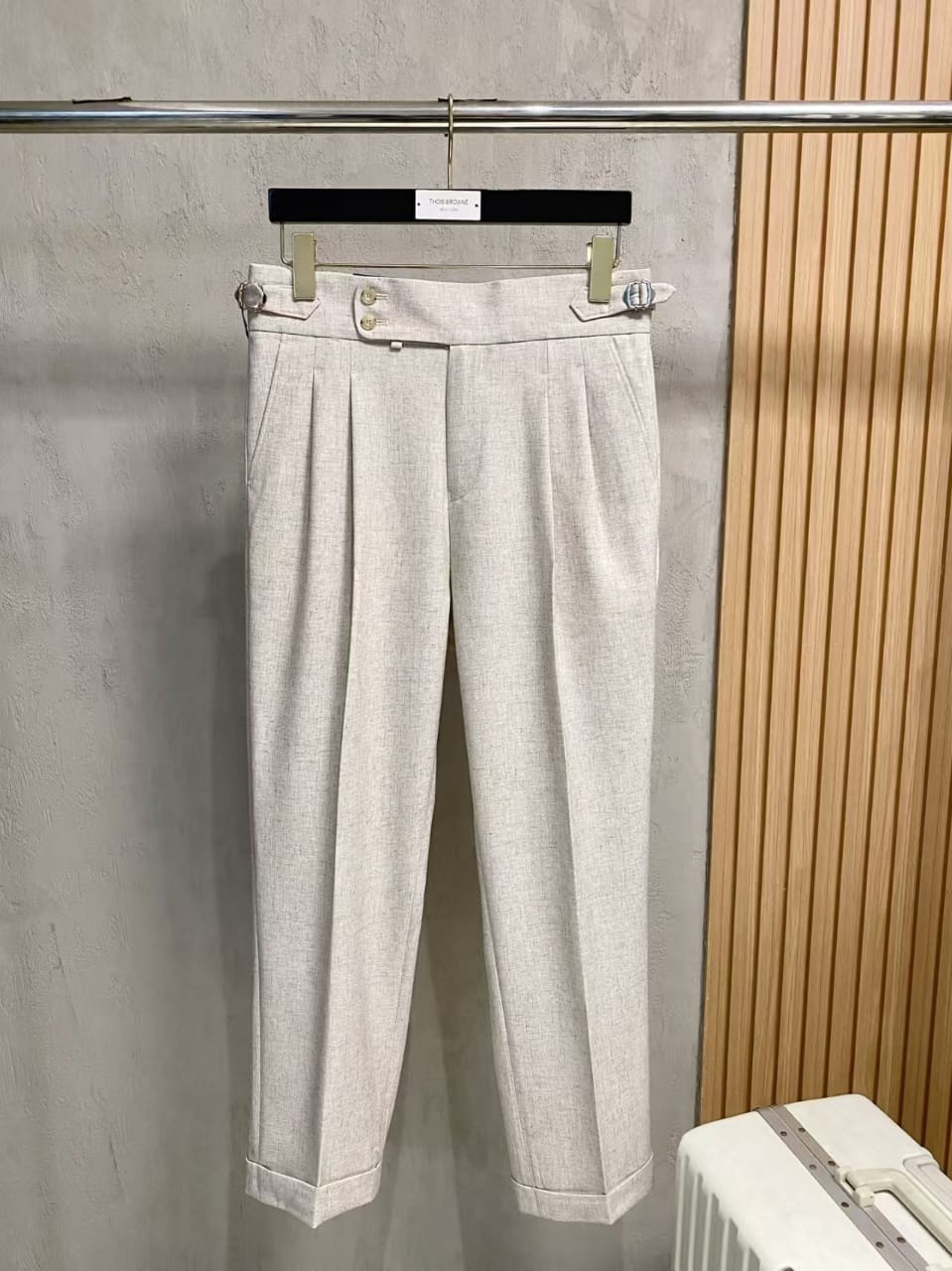 Louis Vuitton -  Pleated Trousers with Extended Waist Tab