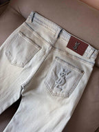 Saint Laurent YSL - Light Wash Denim Jeans
