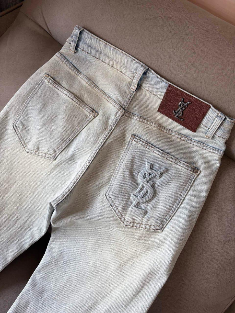 Saint Laurent YSL - Light Wash Denim Jeans