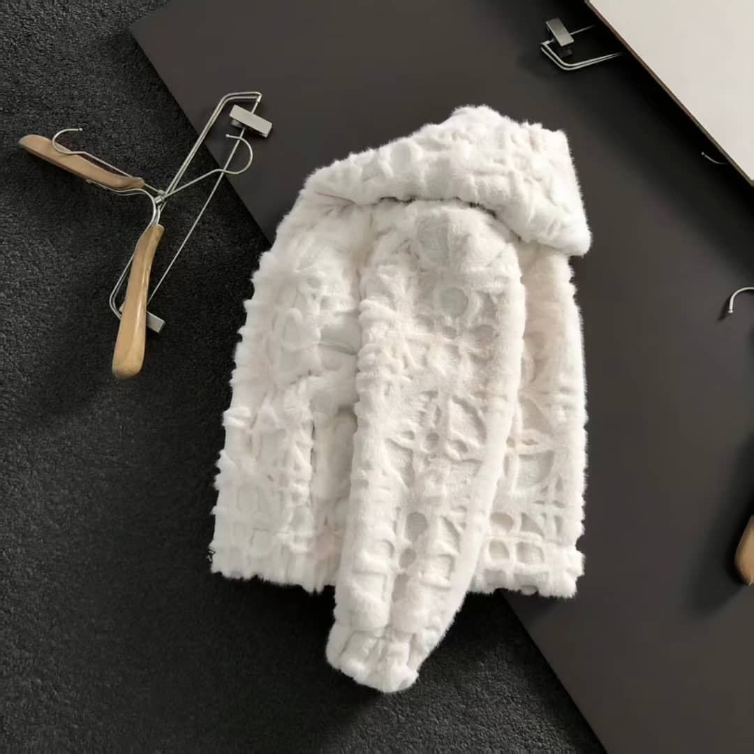 Louis Vuitton - The Cozy Chic White Faux-Fur Jacket