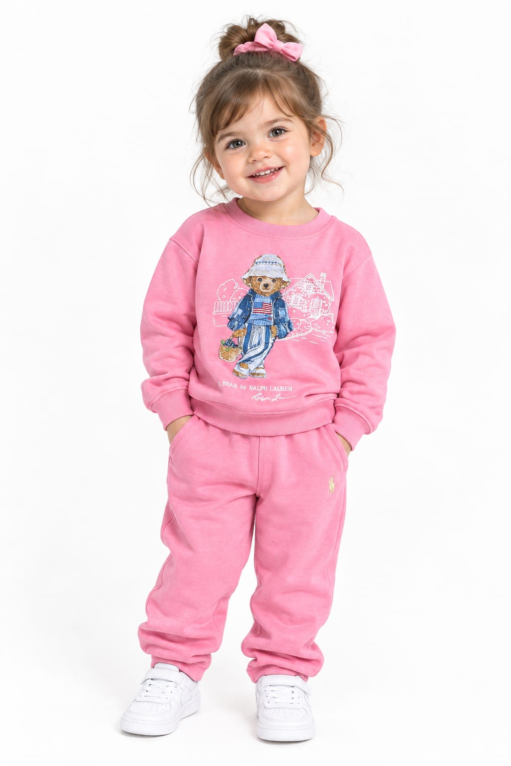 Sweet shirt polo pink& sweetbant polo pink