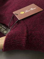 Premium Burgundy Mock Neck Sweater | Soft Knit Pullover
