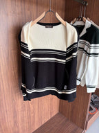 Loro Piana - Striped Knit Cardigan - Black/White