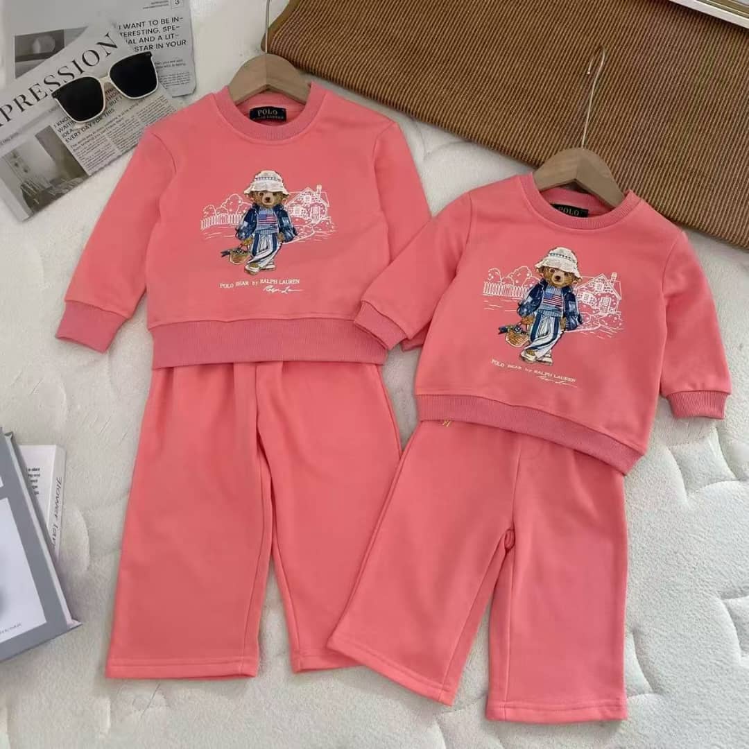 Sweet shirt polo pink& sweetbant polo pink