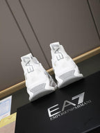 EA7 Emporio Armani Men's Infinity Cage White Sneakers