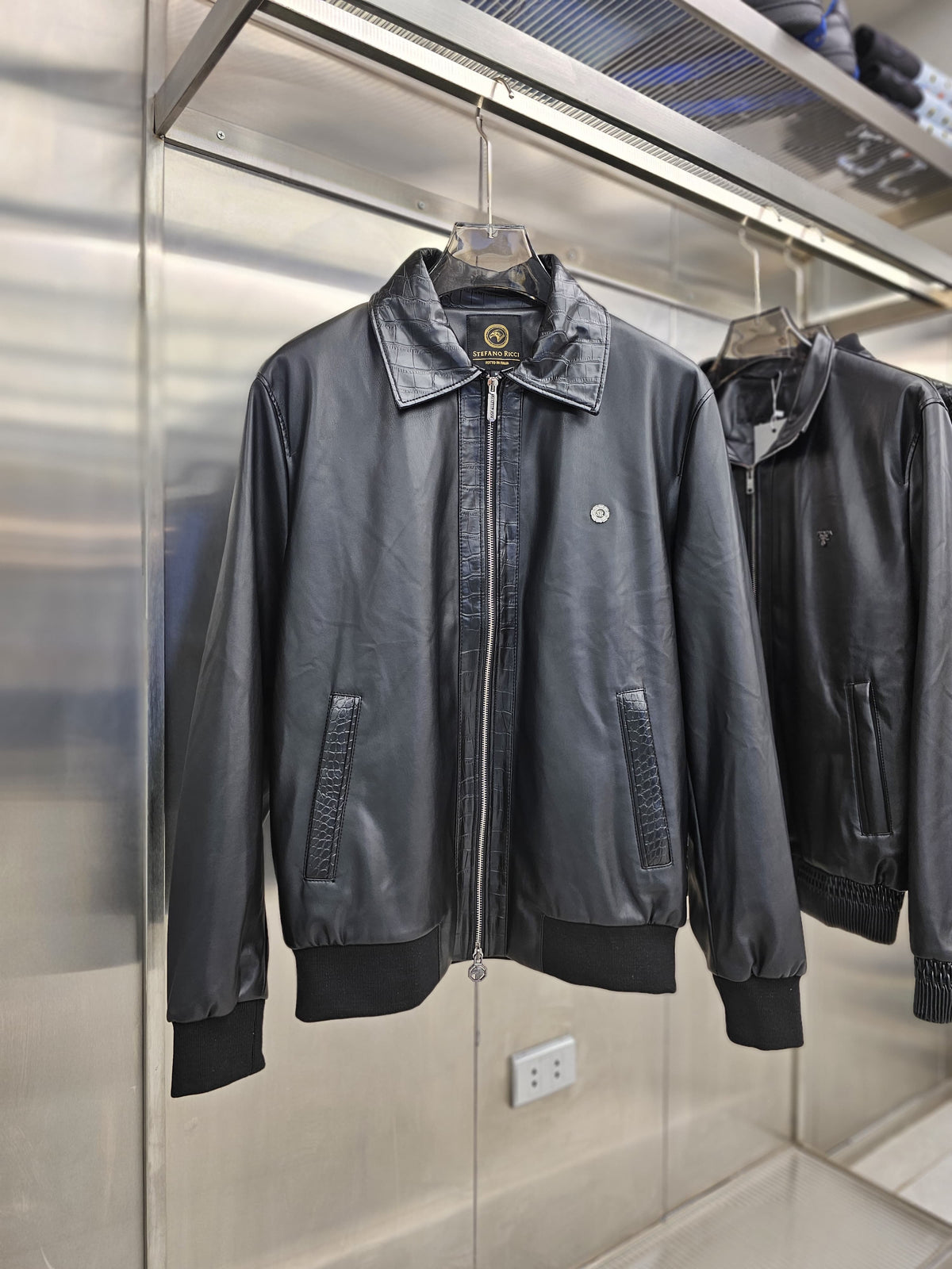 Jacket Stefano Ricci black leather