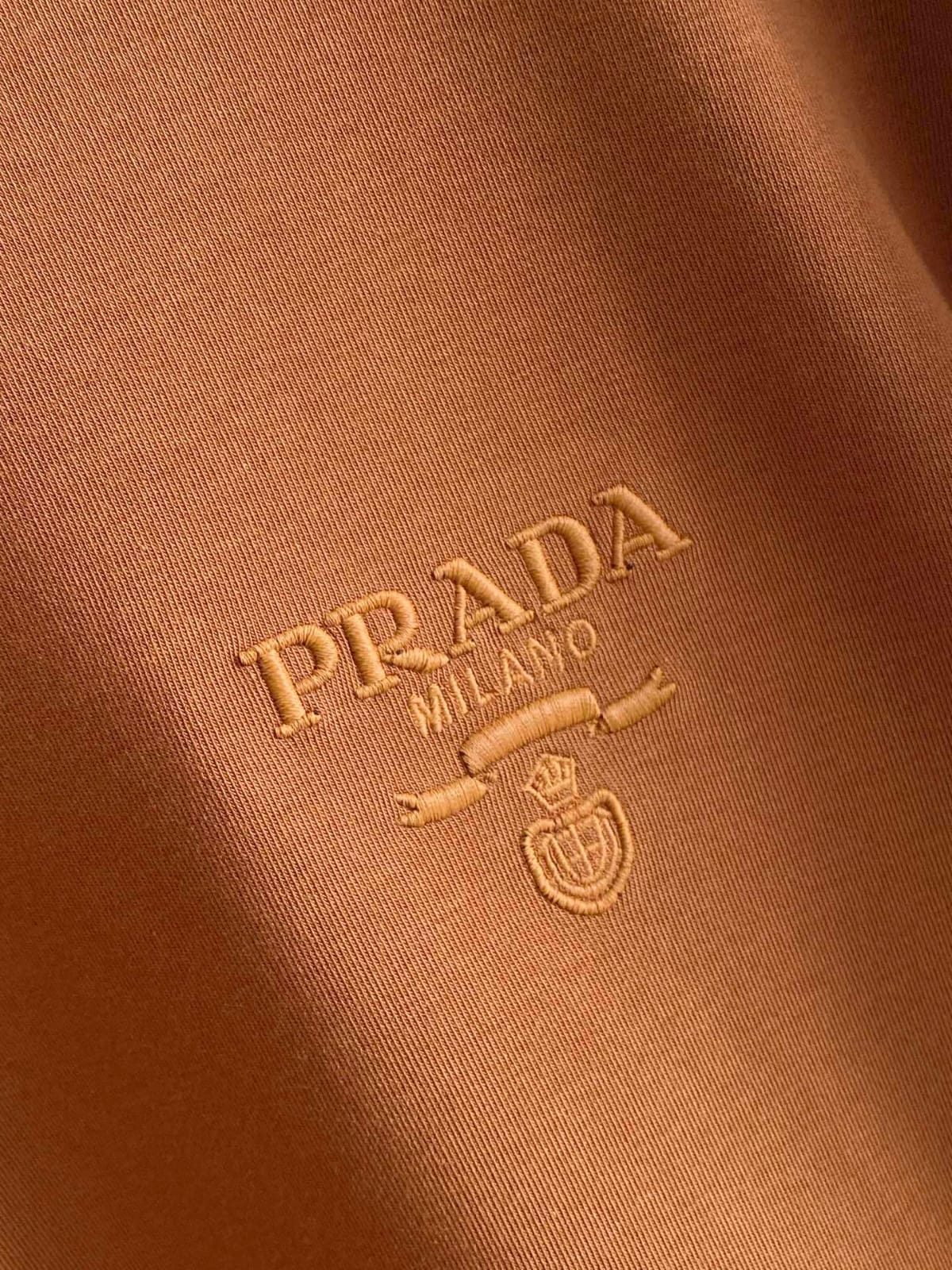 Prada - Milano Brown Cotton Crewneck Sweatshirt