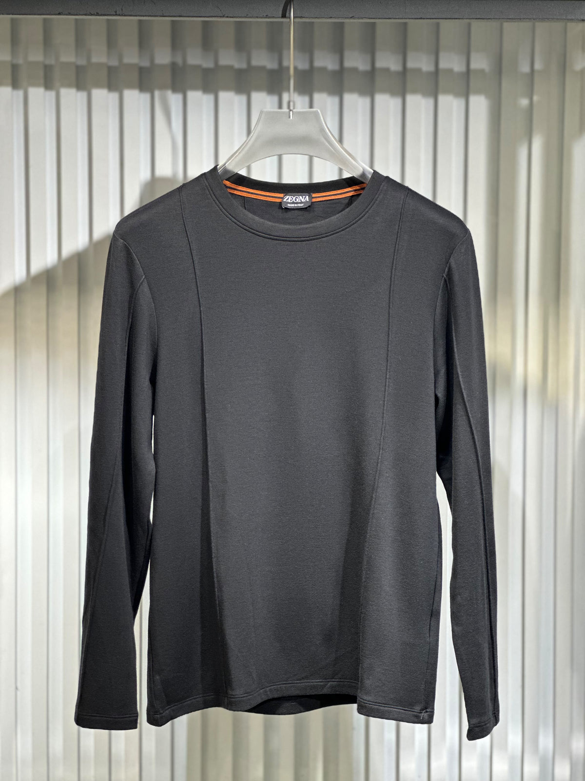 Zegna - Premium Cotton Long-Sleeve T-Shirt