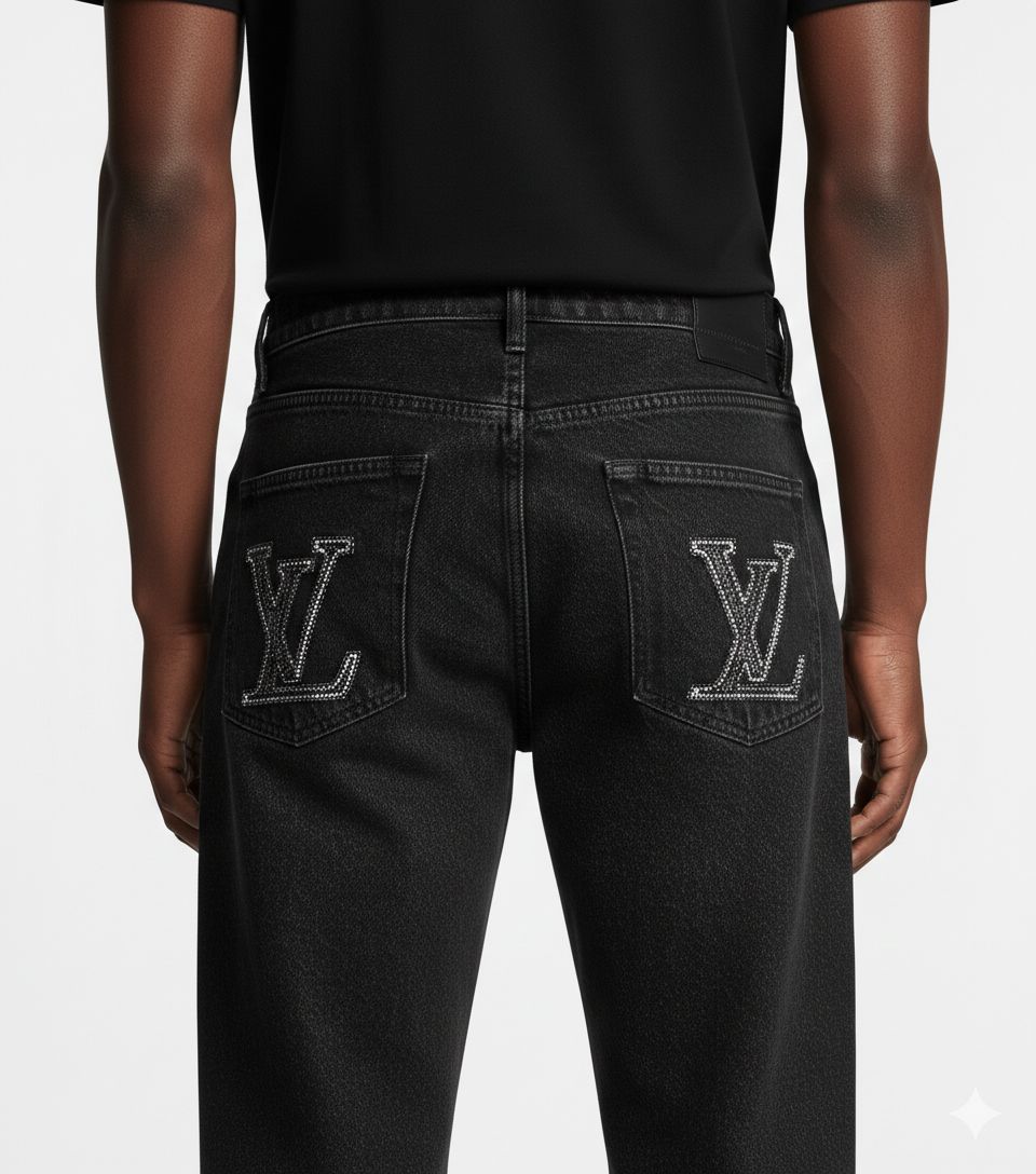 Louis Vuitton - Men's Dark Grey Denim Jeans