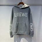 Loewe - Grey Anagram Embroidered Hoodie