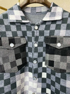 Louis Vuitton Distressed Damier Knit Cardigan