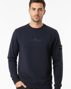 Stone Island - Navy Blue Crewneck Sweatshirt
