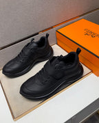 Hermès Loop Sneaker in Black Calfskin